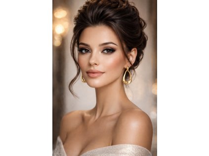 visací zlaté náušnice Susan