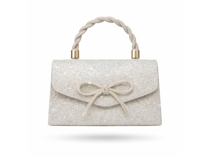 stříbrná společenská kabelka Semi