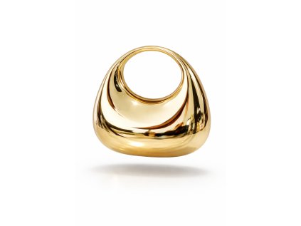 luxusní zlatá společenská kabelka Sagra