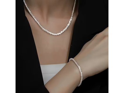 jednoduchá elegantní souprava Molly - náhrdelník a náramek