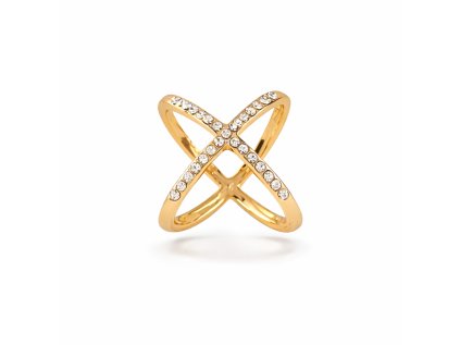 kovová ozdoba na šátek nebo přehoz - zlatá s kamínky