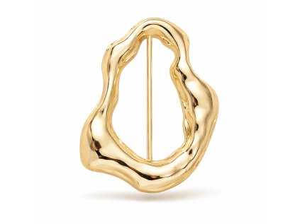 luxusní zlatá ozdoba na společenský přehoz