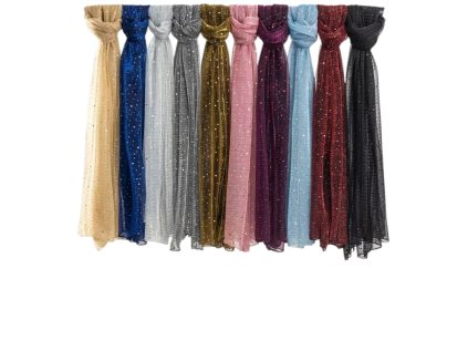 třpytkatá společenská šála přes šaty 2