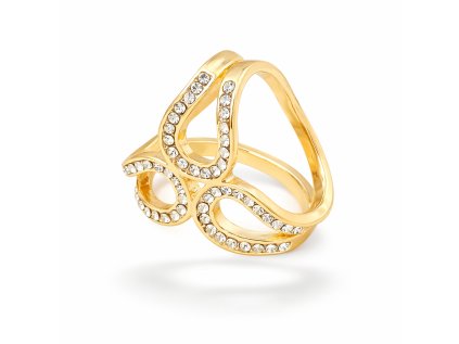 zlatá elegantní společenská ozdoba na šál