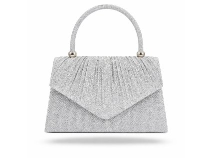 stříbrná společenská kabelka Alessia
