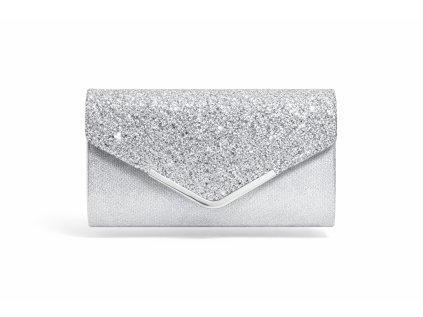 stříbrná společenská kabelka Valentina