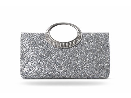 stříbrné společenské psaníčko na ples Fiorella