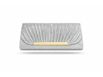 stříbrná společenská kabelka Lesta