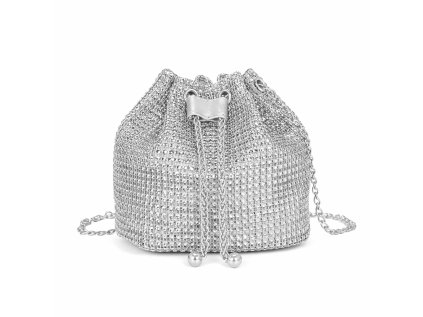 stříbrná společenská kabelka Sassy