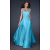 svetle modre dlouhe plesove saty na raminka carol l xl