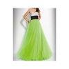 brzy zeleno bile plesove spolecenske saty na maturitni ples arial s m