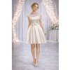 krátké krémové společenské šaty do tanečních Mina