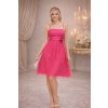 krátké růžové společenské šaty Vera