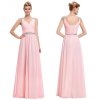 svetle ruzove dlouhe plesove saty na raminka lota l xl 3