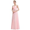 svetle ruzove dlouhe plesove saty na raminka lota l xl 2