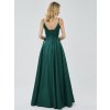 zelené plesové šaty Karin zezadu