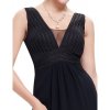 jednoduche dlouhe cerne plesove saty florencia m 2