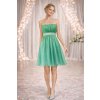 krátké zelené společenské šaty do tanečních