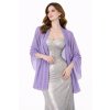 Lila šifonový přehoz přes šaty