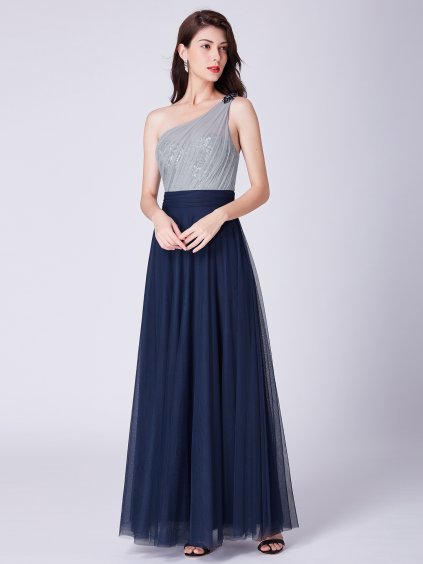 Dámské plesové šaty Ever Pretty modré 7404 (* Velikost 4XL / 48 / 16 / 20)