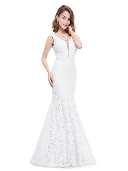 Svatební šaty Ever Pretty bílé krajkové 8838 (* Velikost S / 36 / 04 / 08)