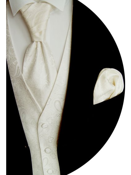 Svatební vestička krémová