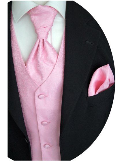 Svatební vesta růžová barva