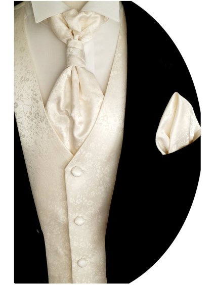 svatební vestička ivory s květy