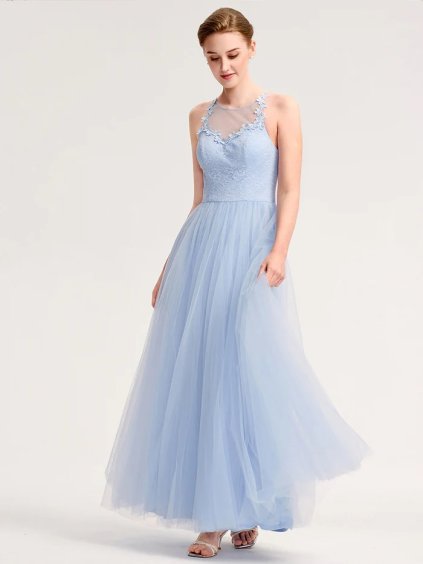 Ever Pretty dlouhé šaty světle modré 0179 (*Velikost XS / 34 / 02 / 06)