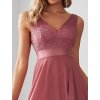Ever Pretty krátké šaty do tanečních melounová 0207 (* Velikost 9XL / 58 / 26 / 30)