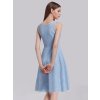 Ever Pretty letní světle modré šaty 5504 (*Velikost XL / 42 / 10 / 14)