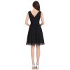 Ever Pretty letní šaty krátké černé 3989 (* Velikost 4XL / 48 / 16 / 20)