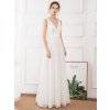 Ever Pretty luxusní bílé šaty 0714 (* Velikost S / 36 / 04 / 08)