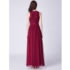 Dámské elegantní plesové šaty Ever Pretty bordó 7391 (* Velikost 4XL / 48 / 16 / 20)