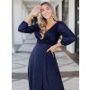 Ever Pretty luxusní tmavě modré šaty 0739 (*Velikost L / 40 / 08 / 12)