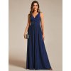 Ever Pretty luxusní tmavě modré šaty 2133 (* Velikost 9XL / 58 / 26 / 30)