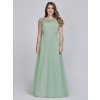 Ever Pretty mentolové šaty 9993 (* Velikost 7XL / 54 / 22 / 26)