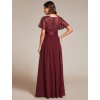 Ever Pretty plesové šaty bordo 2126 (* Velikost 9XL / 58 / 26 / 30)