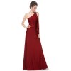 Ever Pretty plesové šaty bordo splývavé 9463 (* Velikost S / 36 / 06 / 08)