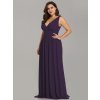 Ever Pretty plesové šaty fialové 9016 (* Velikost 7XL / 54 / 22 / 26)