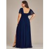 Ever Pretty plesové šaty modré 1879 (*Velikost 4XL / 48 / 16 / 20)