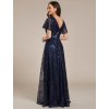 Ever Pretty plesové šaty modré 2314 (* Velikost 9XL / 58 / 26 / 30)