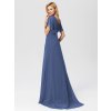 Ever Pretty plesové šaty modrošedé 9890 (* Velikost 9XL / 58 / 26 / 30)