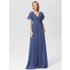 Ever Pretty plesové šaty modrošedé 9890 (* Velikost 9XL / 58 / 26 / 30)