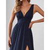 Ever Pretty plesové šaty námořnická modrá 0168 (* Velikost 9XL / 58 / 26 / 30)