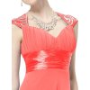 Ever Pretty plesové šaty s flitry lososová 9672 (*Velikost XS / 34 / 04 / 06)