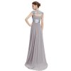 Ever Pretty plesové šaty s flitry šedé 9672 (*Velikost L / 40 / 08 / 12)