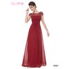 Ever Pretty plesové šaty s krajkou bordo 9993 (* Velikost 9XL / 58 / 26 / 30)