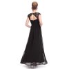 Ever Pretty plesové šaty s krajkou černé 9993 (* Velikost M / 38 / 08 / 10)