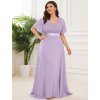 Ever Pretty plesové šaty světle fialové 9890 (* Velikost 9XL / 58 / 26 / 30)